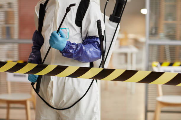 Professional Sewage Cleanup technician working in Henderson, NC
